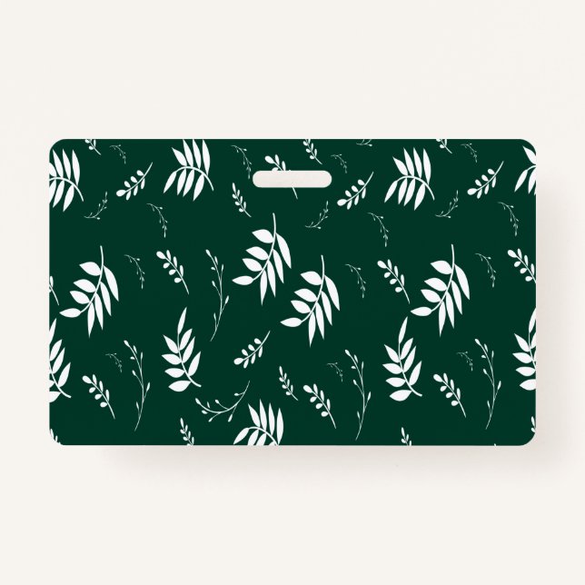 Badge motif feuille (Devant)