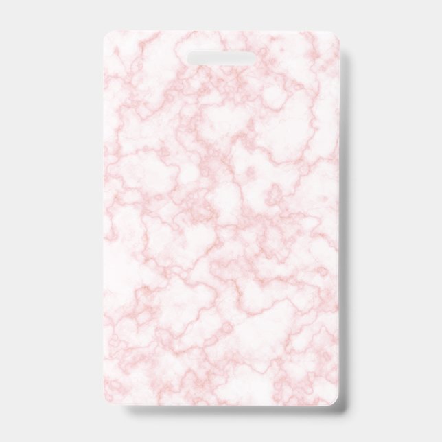 Badge Motif Marbre Rose (Avant)