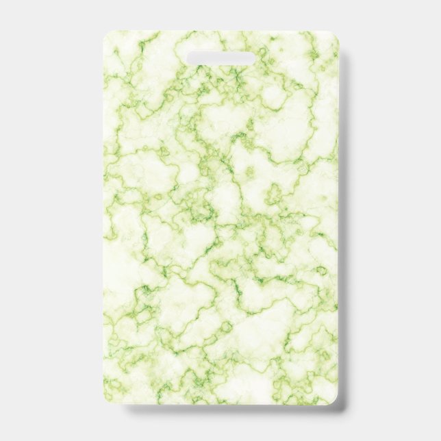 Badge Motif Marbre Vert (Avant)