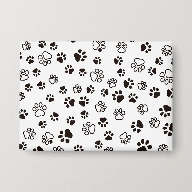 Badge Motif répété des pattes de chat (Recto)