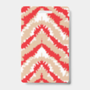 Badge Motifs et motifs de texture rouge, orange et rose