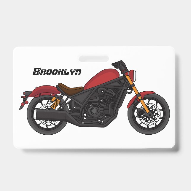 Badge Moto de style cruiser cool (Avant)