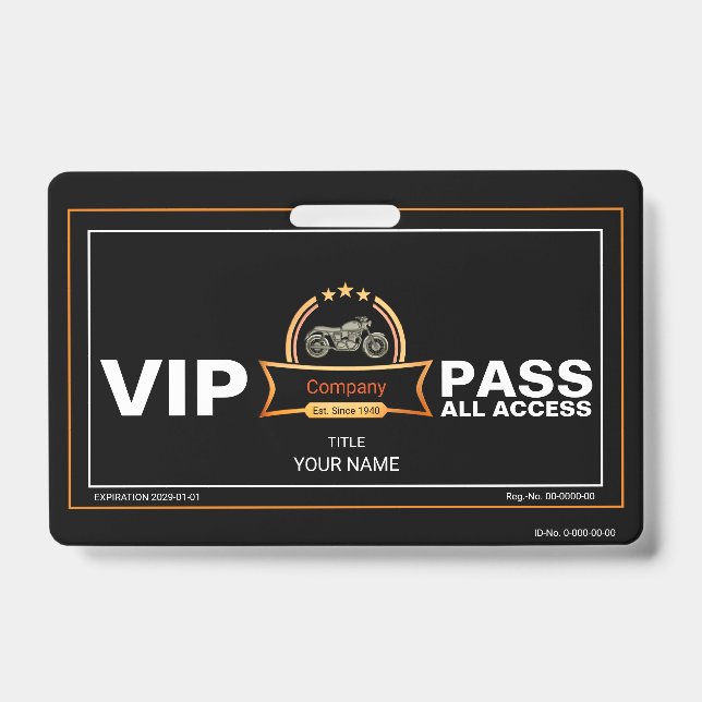 Badge Motocyclette Vintage (Avant)