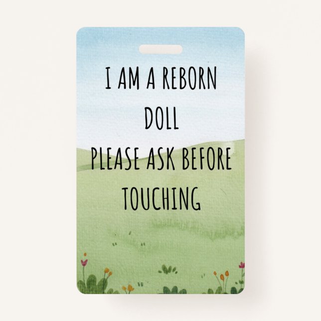 Badge Ne touchez pas à nouveau le siège de voiture de po (Devant)