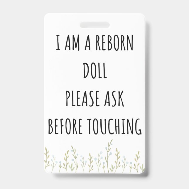 Badge Ne touchez pas à nouveau le siège de voiture de po (Avant)