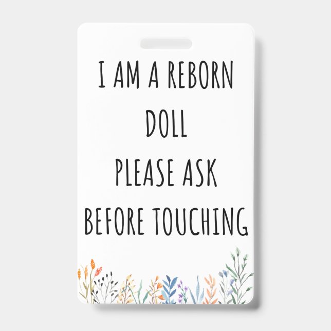 Badge Ne touchez pas à nouveau le siège de voiture de po (Avant)