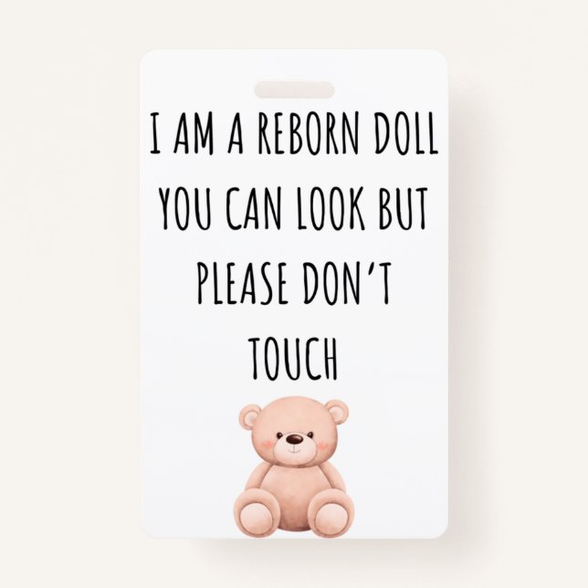 Badge Ne touchez pas à nouveau le siège de voiture de po (Devant)