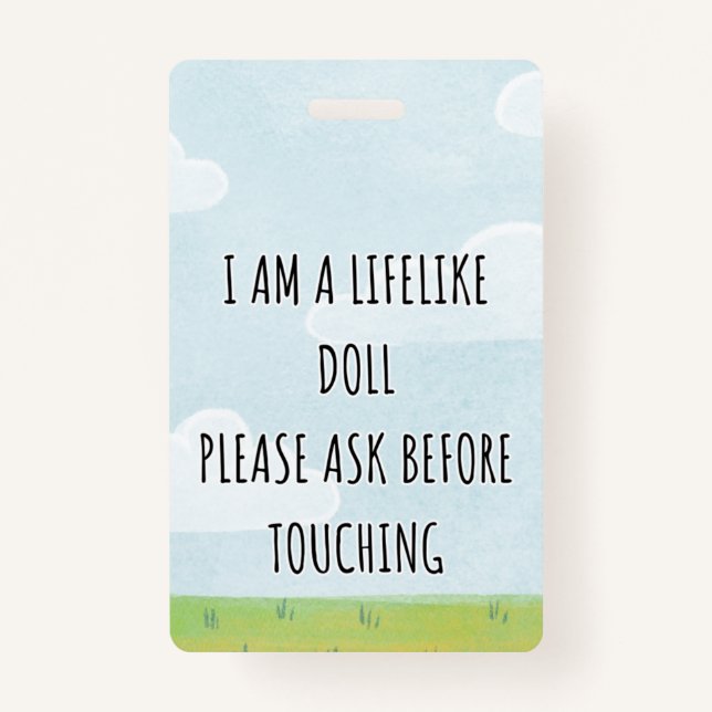 Badge Ne touchez pas à nouveau le siège de voiture de po (Devant)