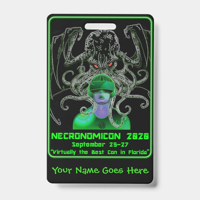 Badge Necro VR/Stone Hill 2020 sur le dos (Avant)
