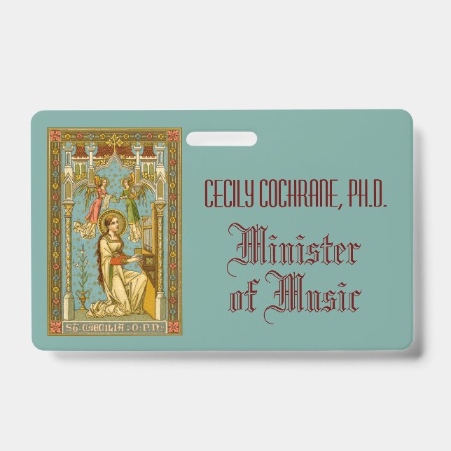 Badge NeoGothic St. Cecilia de Rome (BNG 02) Insigne (Face)