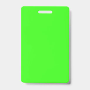 Badge Neon Green Retractable