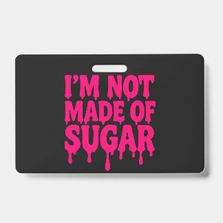 Badge Neon Pink Drip (Noir) - Personnalisable