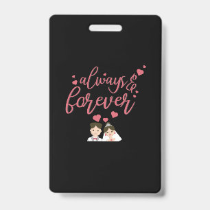 Badge Noces Toujours Et Pour Toujours