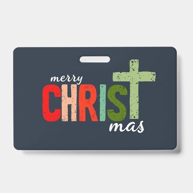 Badge Noël Christian Texte Inspiration (Avant)