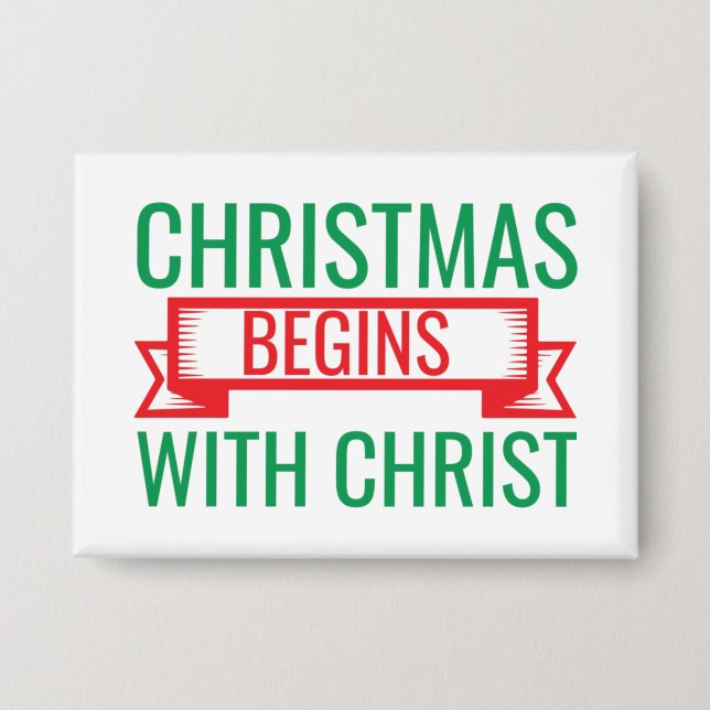 Badge Noël commence avec le Christ-15523 (Recto)