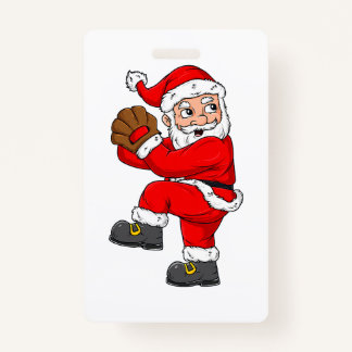 Badge Noël Père Noël Capteur de baseball Garçons Filles