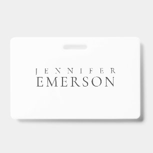 Badge Noir blanc minimaliste moderne simple 