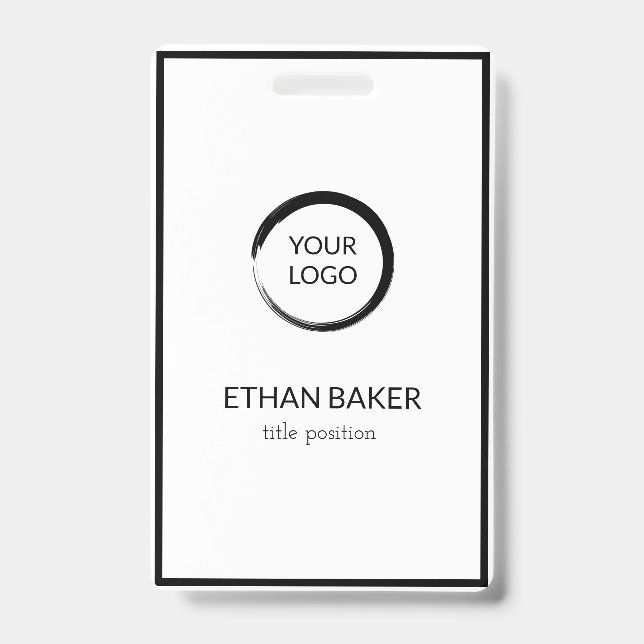 Badge Noir Et Blanc (Front)