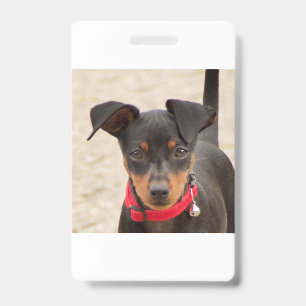 Badge noir et rouille miniature