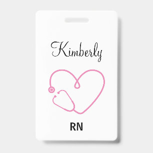 Badge Nom de l'infirmière personnalisé RN LPN Médecin St