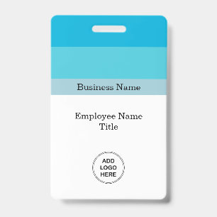 Badge Nom d'employé de l'entreprise tendance minimaliste