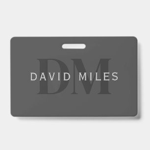 Badge Nom d'entreprise modifiable (ou tout autre texte)