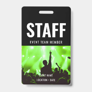 Badge Nom d'événement ou de concert personnalisé pour le