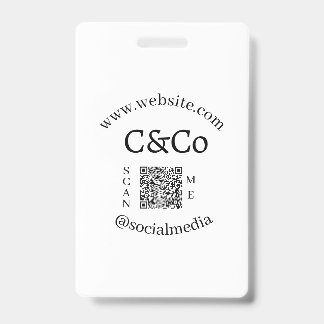 Badge nom du logo lettre entreprise médias sociaux site