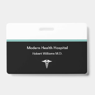 Badge Nom du personnel de l'hôpital Médicale moderne