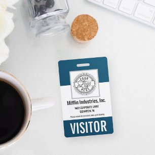 Badge Nom et logo de l'entreprise - ID de carte d'accès