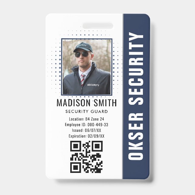 Badge Nom et photo customisés | Carte d'identité de sécu (Avant)