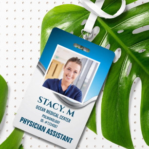 Badge Nom Fonction Photo ID Employé de l'hôpital de soin