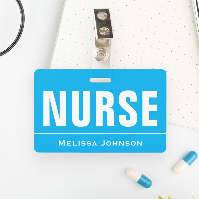 Badge Nom personnalisé infirmière (Créateur téléchargé)