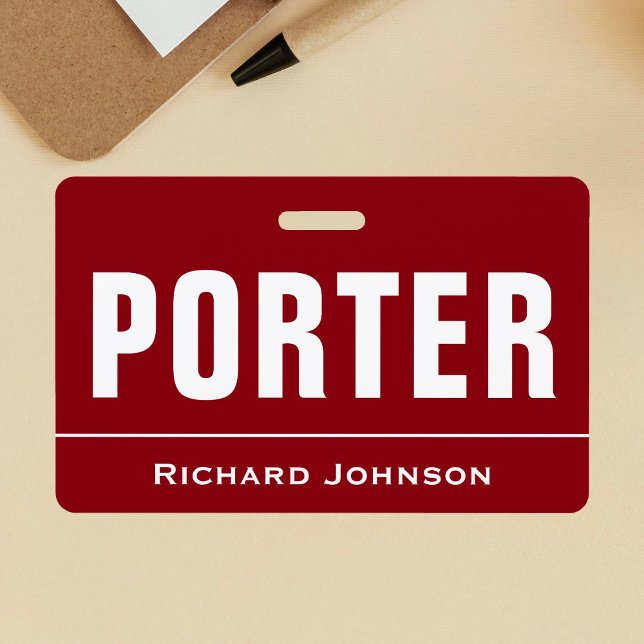 Badge Nom personnalisé Porteur (Créateur téléchargé)