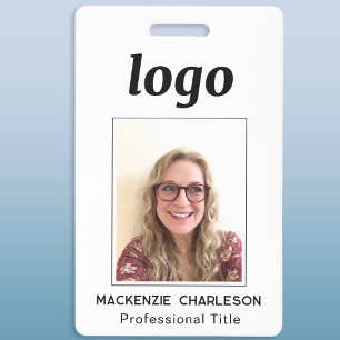 Badge Nom simple d'ID photo