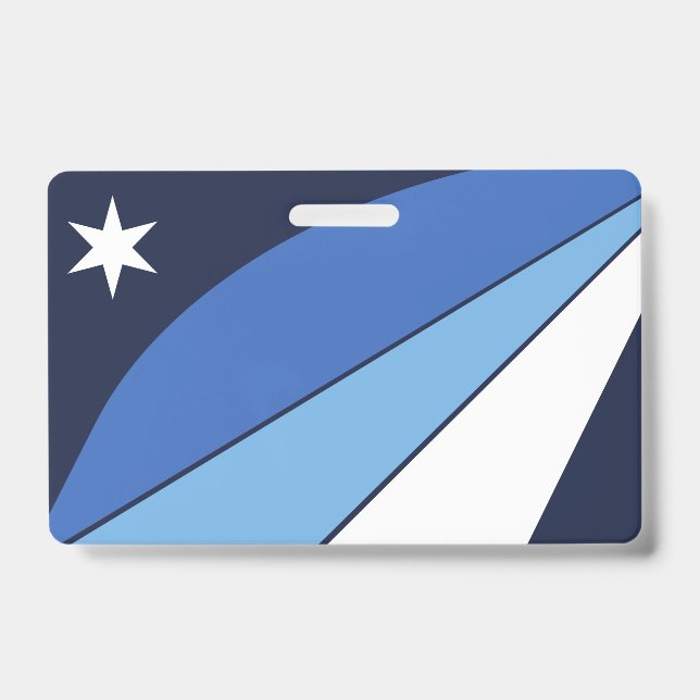 Badge nominatif avec drapeau de Columbia, SC (Avant)