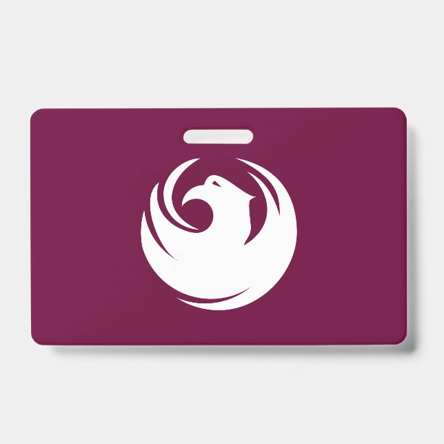 Badge nominatif avec drapeau de la ville de Phoeni (Avant)