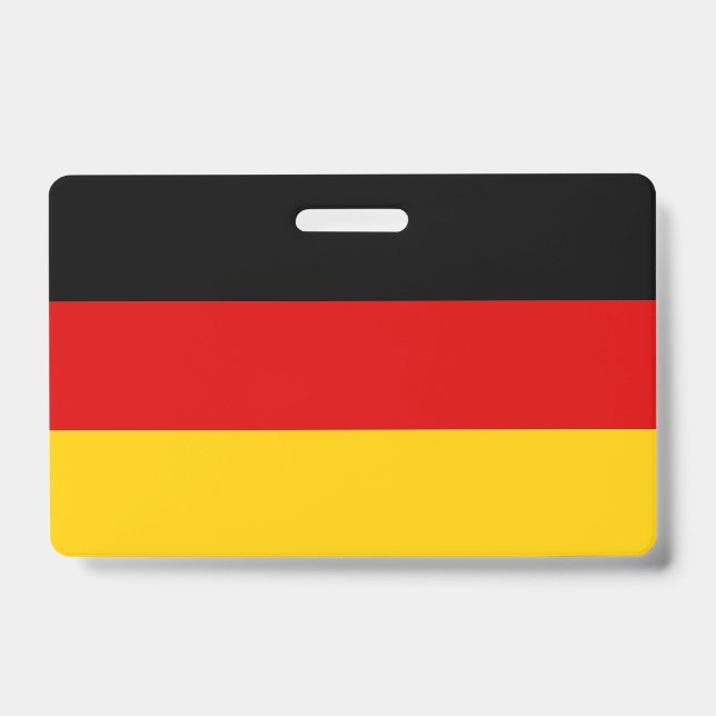 Badge nominatif avec drapeau de l'Allemagne (Avant)