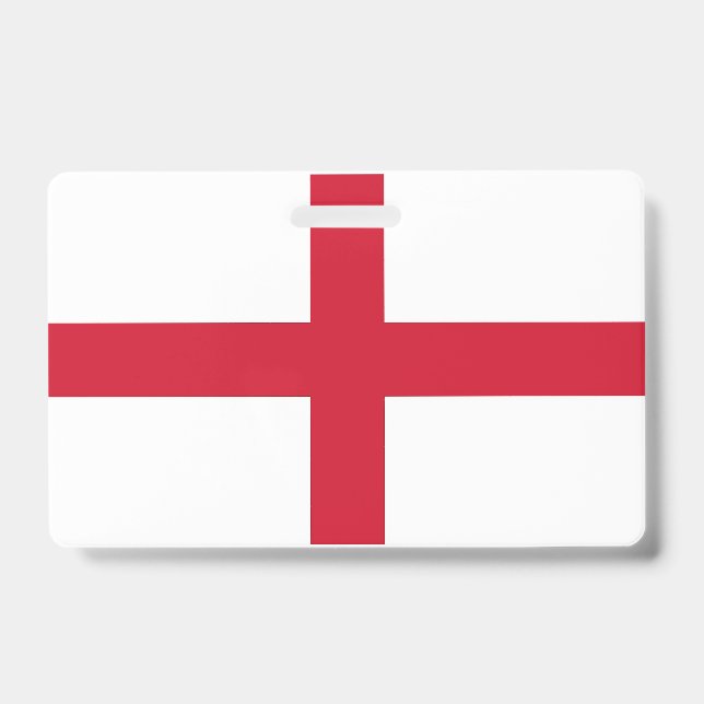 Badge nominatif avec drapeau de l'Angleterre, Roya (Avant)