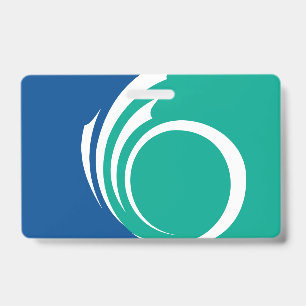 Badge nominatif avec drapeau d'Ottawa, Canada
