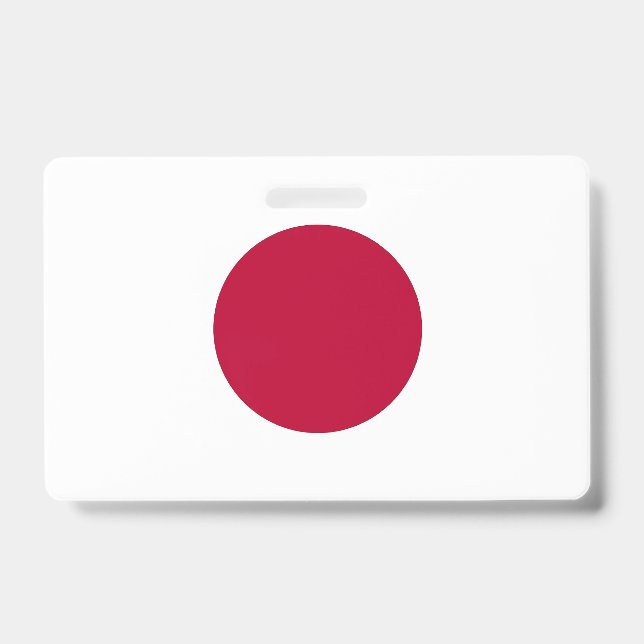 Badge nominatif avec drapeau du Japon (Avant)