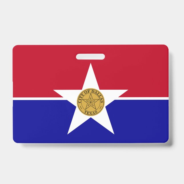 Badge nominatif avec le drapeau de la ville de Dal (Avant)