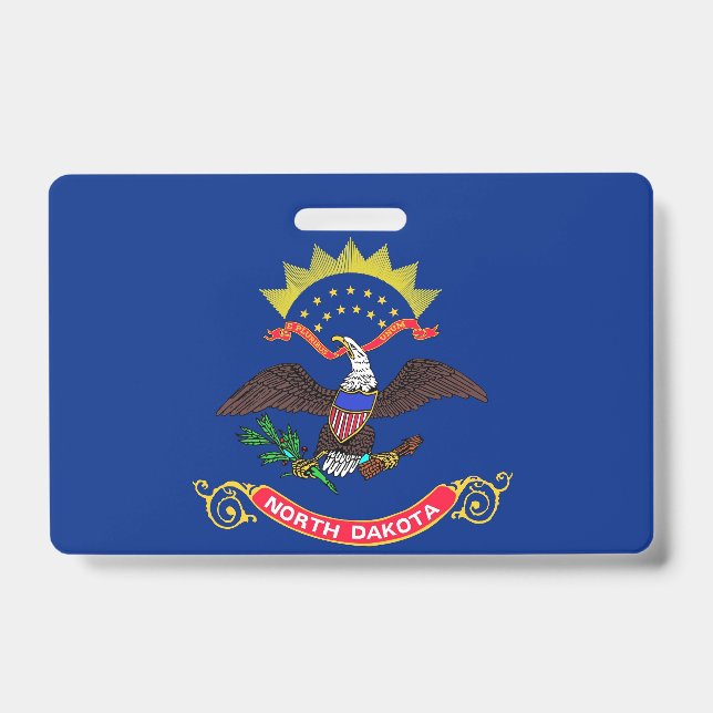 Badge nominatif avec le drapeau de l'État du Dakot (Avant)