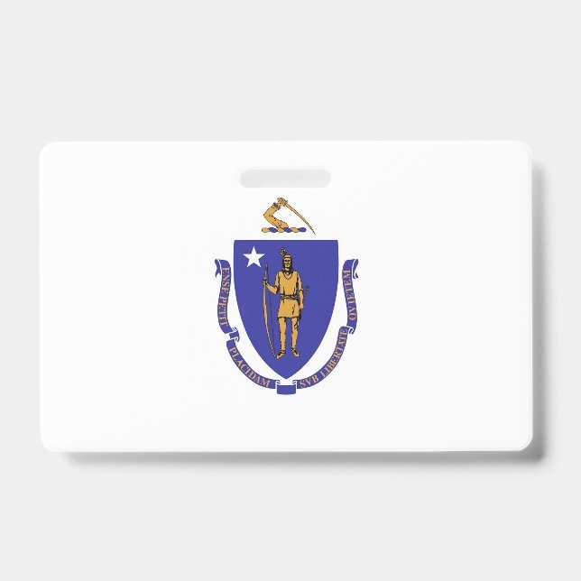 Badge nominatif avec le drapeau de l'État du Massa (Avant)