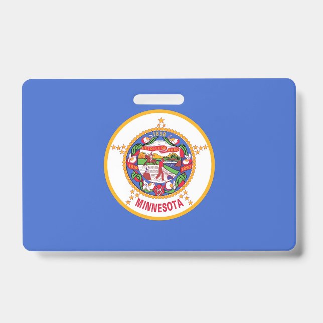 Badge nominatif avec le drapeau de l'État du Minne (Avant)