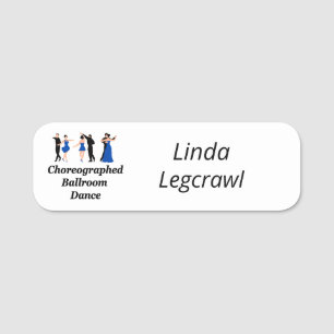 Badge nominatif chorégraphié de danse de salle d
