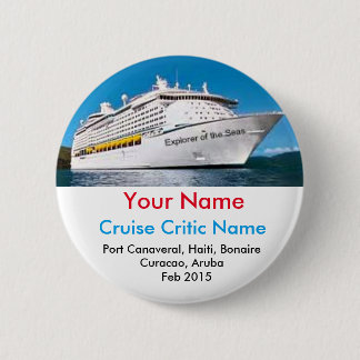 Badge nominatif de critique de croisière