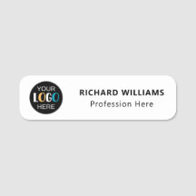 Badge nominatif d'employé d'entreprise avec logo p