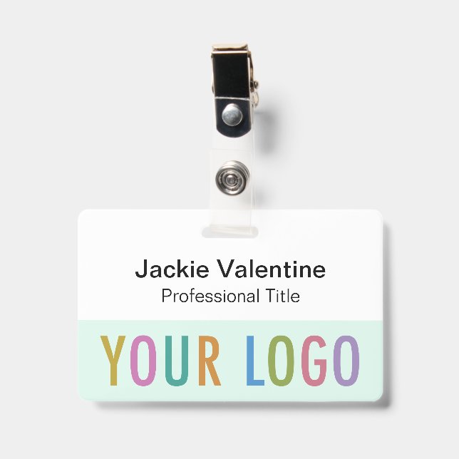 Badge nominatif en plastique rigide avec cordon ou (Avant avec clip)