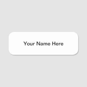 Badge nominatif personnalisable avec le support